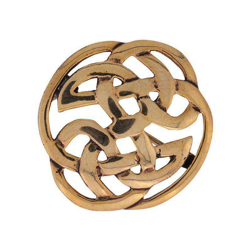Keltisk knude broche i bronze