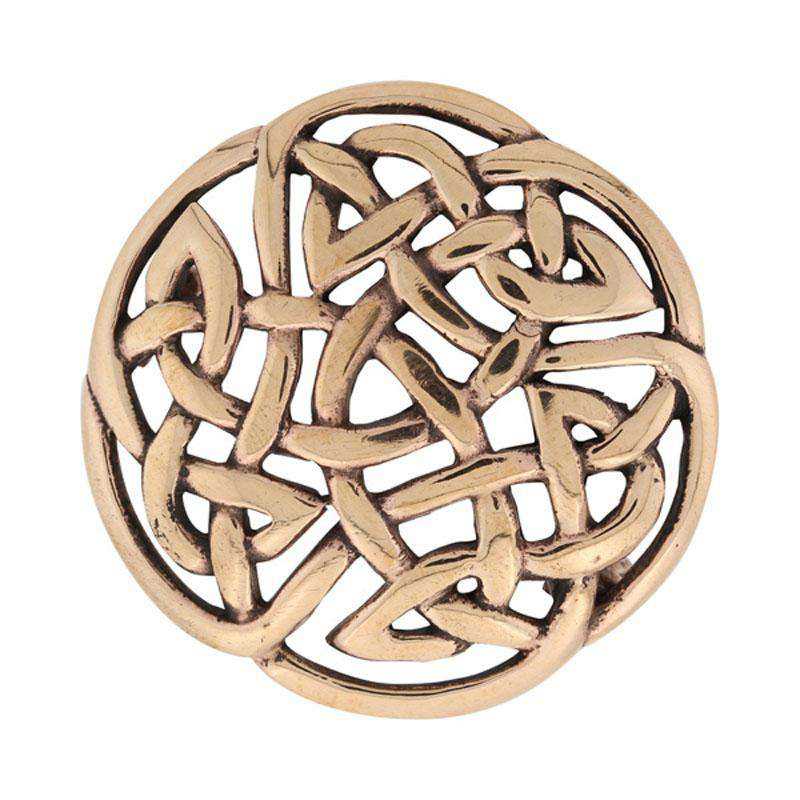 Keltisk knude broche i bronze