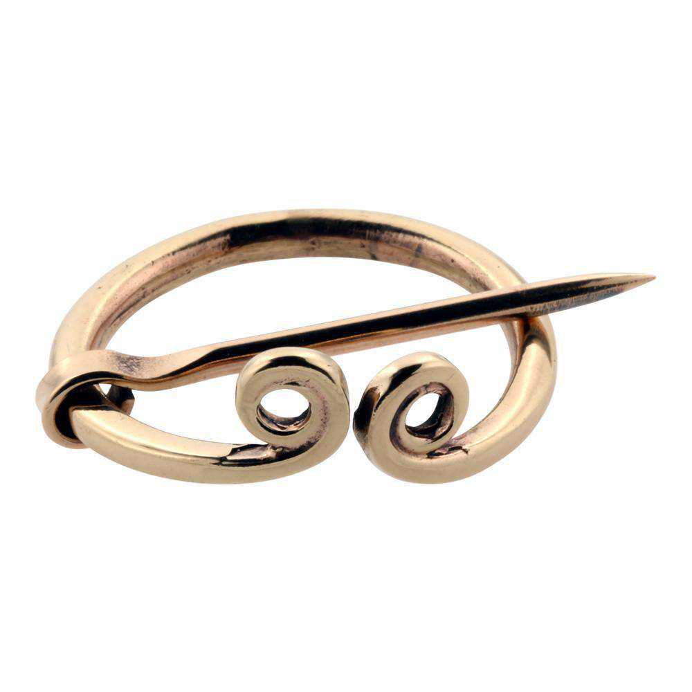 Ringnål m/spiraler Bronze