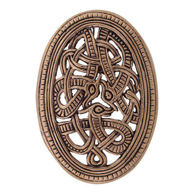 Jellingstil broche - bronze