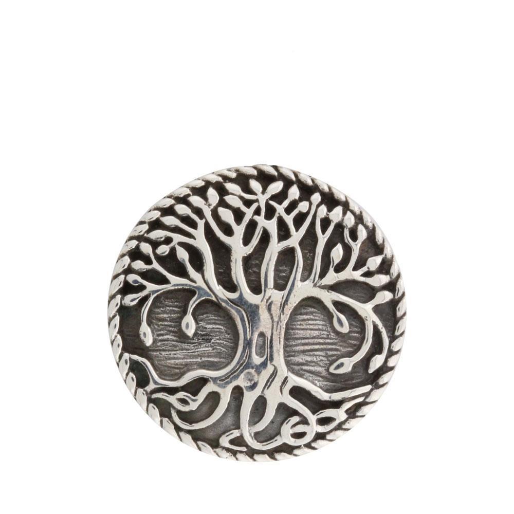 Yggdrasil / Livets træ medaljon i sølv