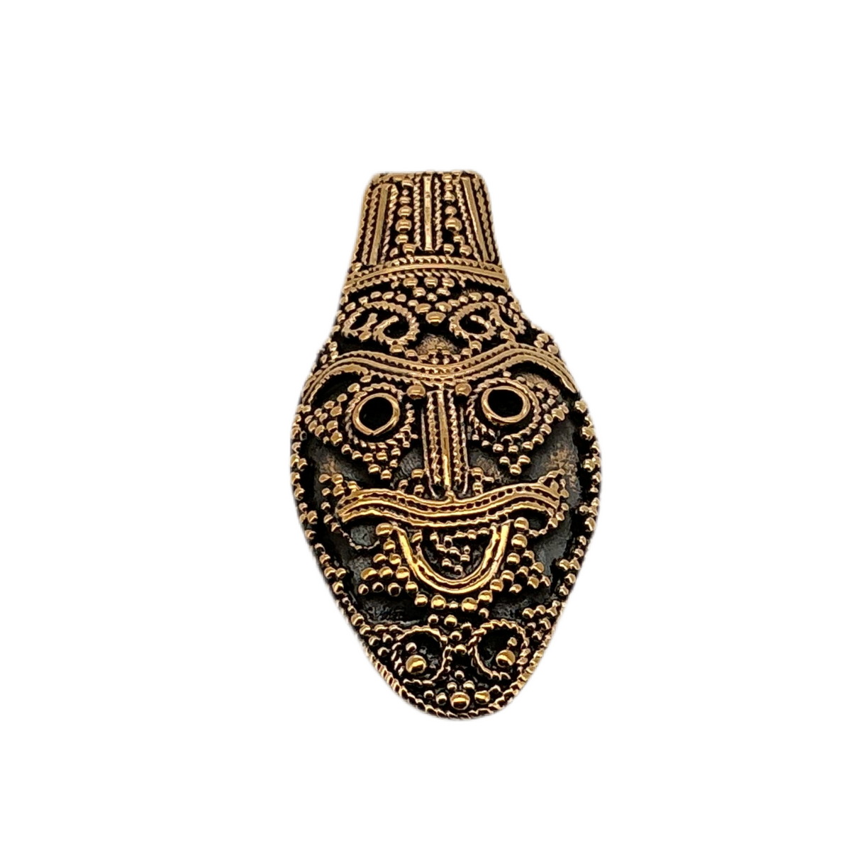 TILBUD Björke Maske vikingevedhæng - bronze