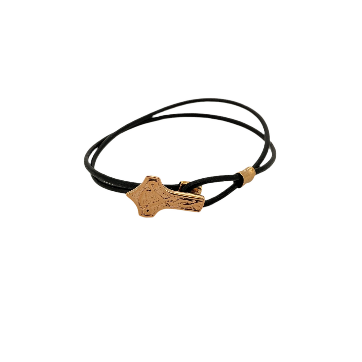 Thors hammer som armbånd i bronze