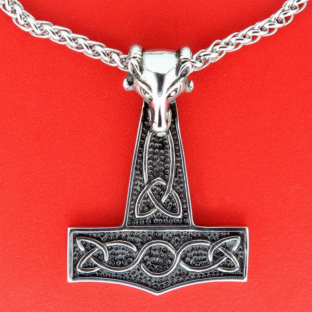 Thors hammer vedhæng - stål