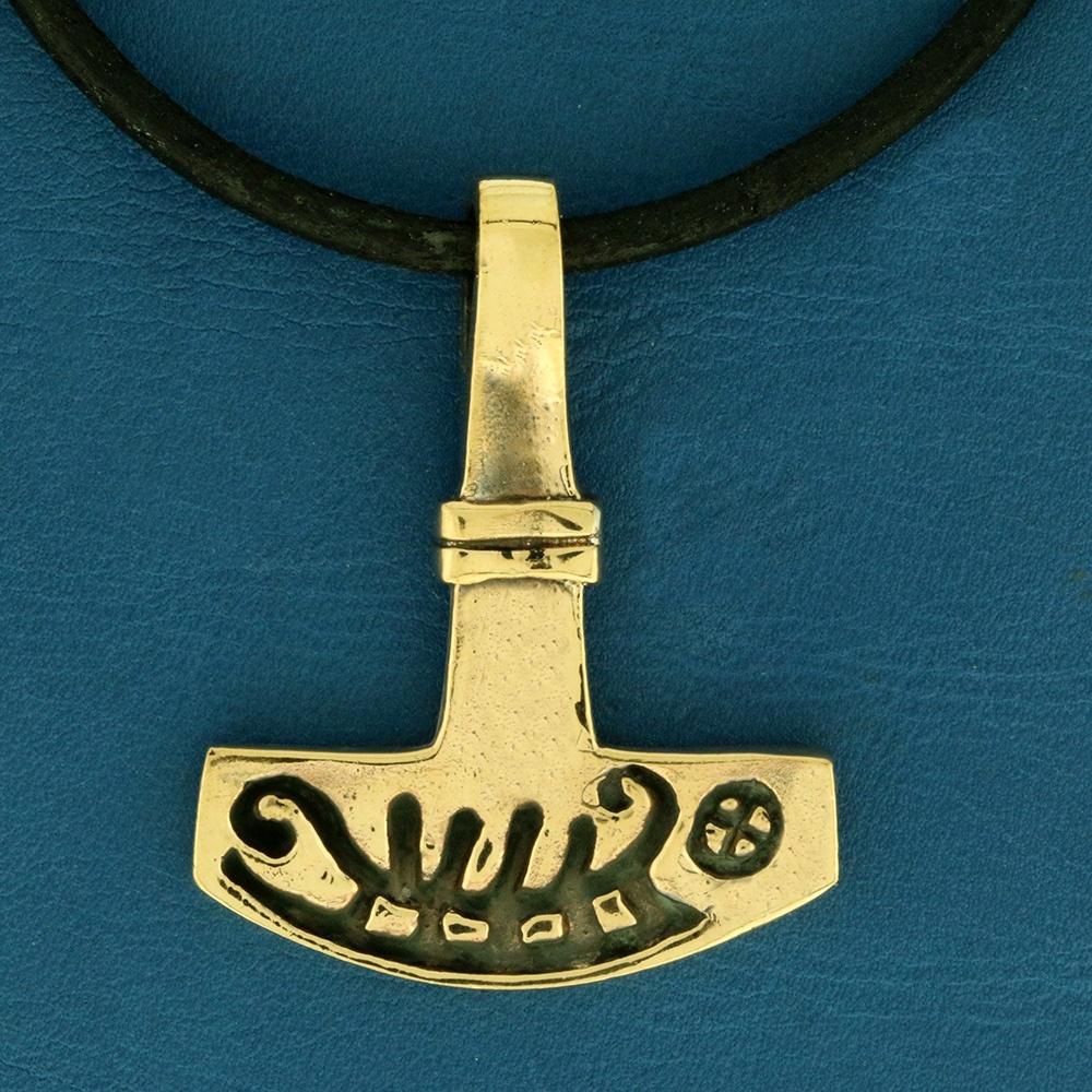 Thors hammer vedhæng lille - bronze