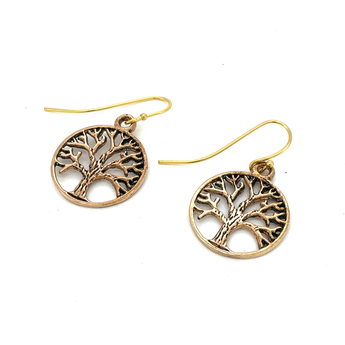 Yggdrasil træet øreringe - bronze