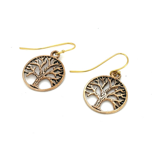 Yggdrasil træet øreringe - bronze