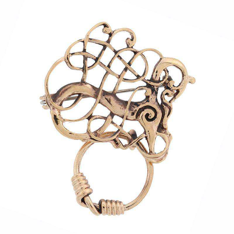 Fabeldyr broche - bronze