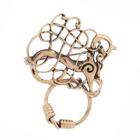 Fabeldyr broche - bronze