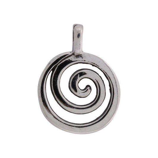 Spiral sølvvedhæng