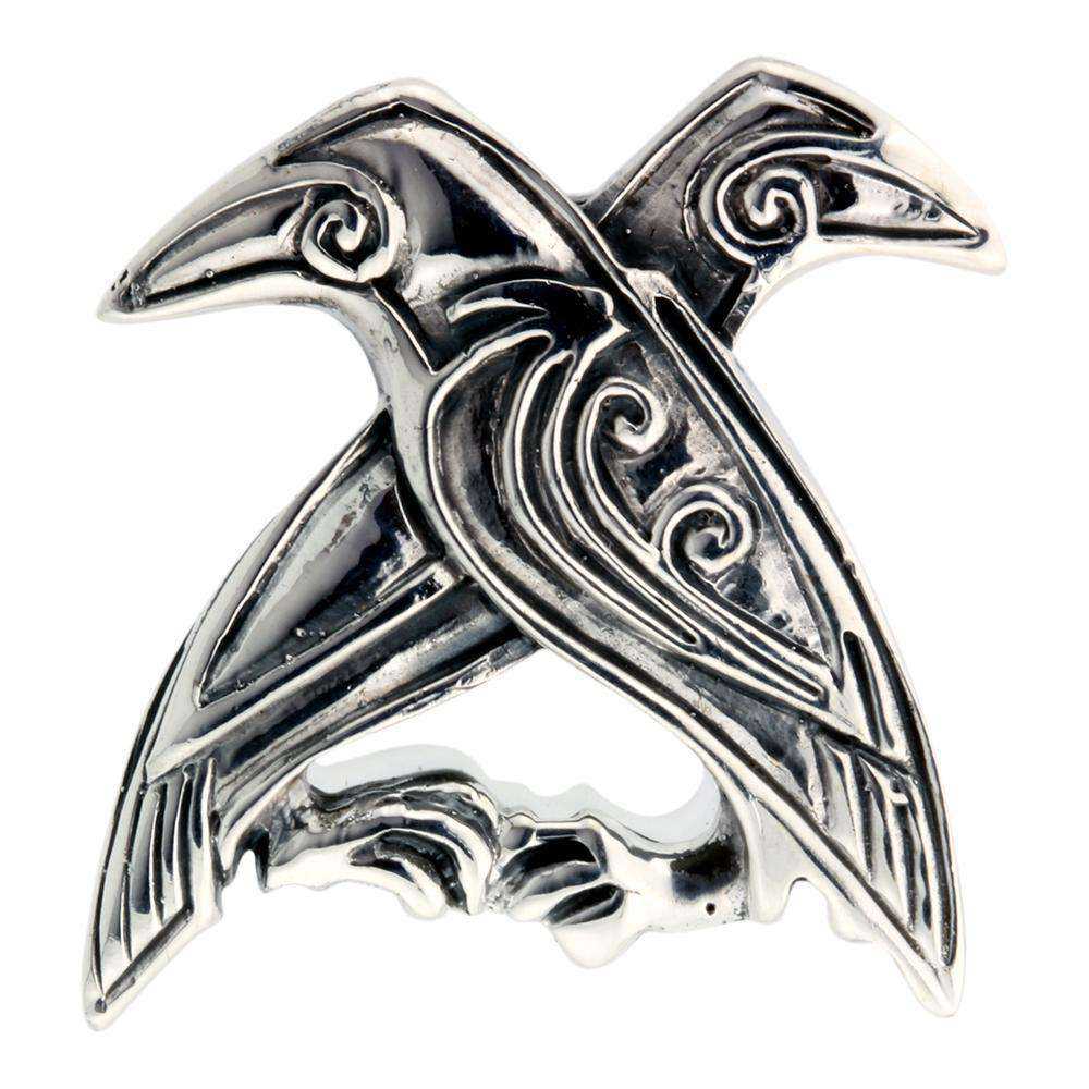 Broche/spænde Hugin og Munin
