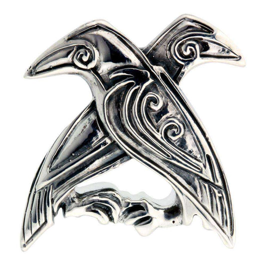 Broche/spænde Hugin og Munin