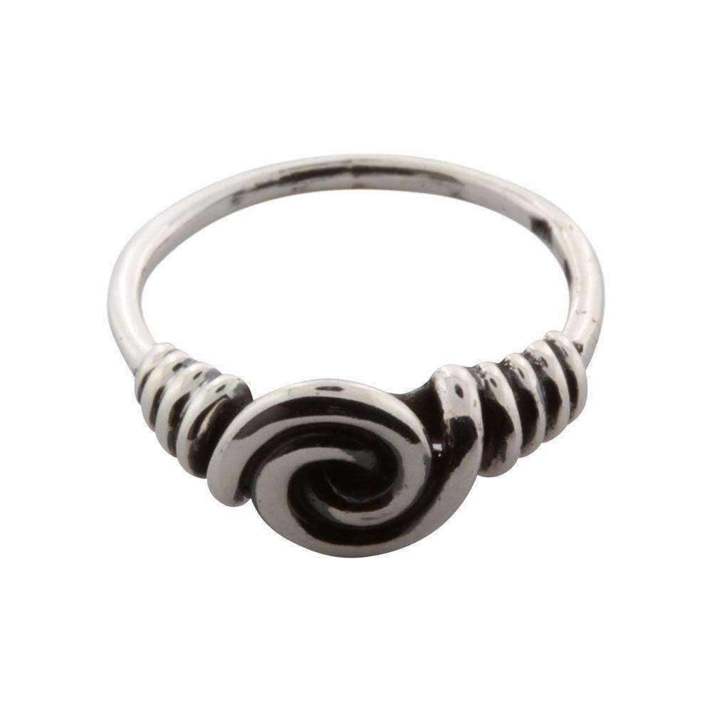 Vikingering med Spiralmotiv - sølv