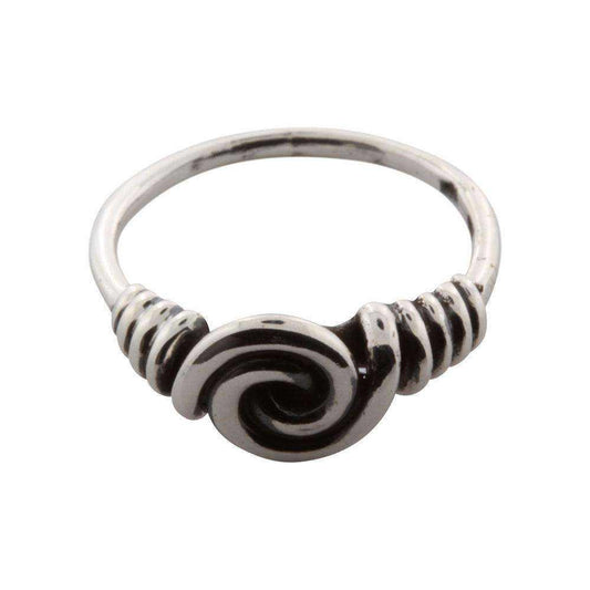 Vikingering med Spiralmotiv - sølv