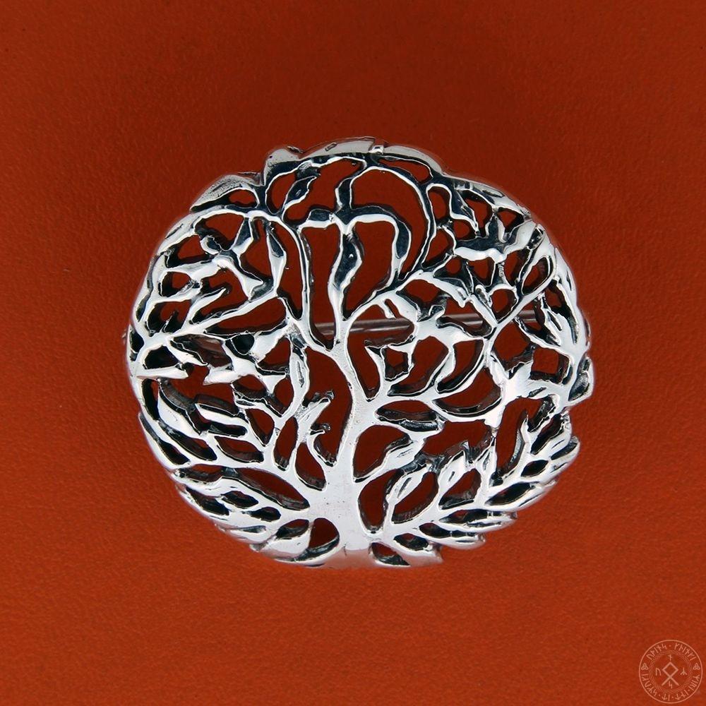 Yggdrasil (livets træ) broche - sølv