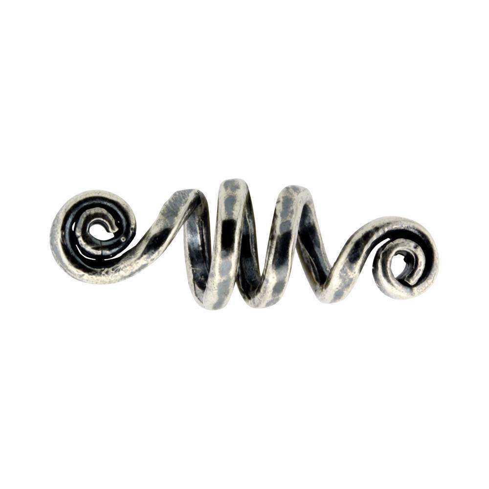 Skæg-/hårperle - Spiral 3 snoninger