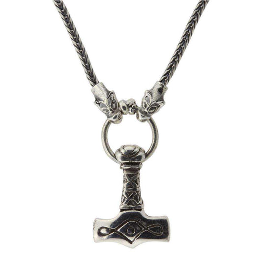 Thors Hammer i Fenriskæde - sølv