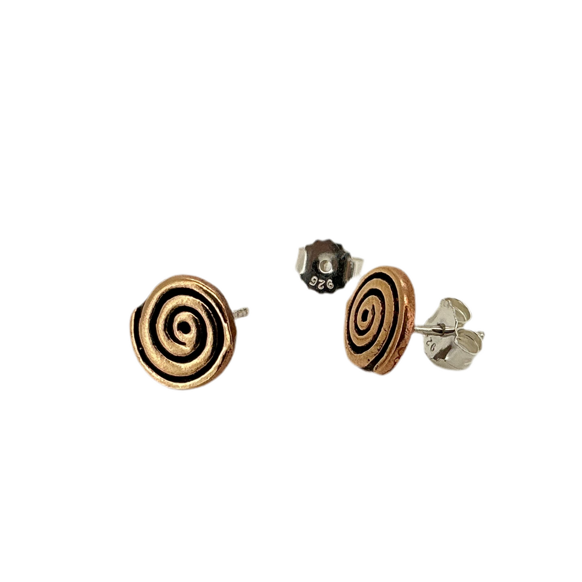 bronze spiral ørestil 