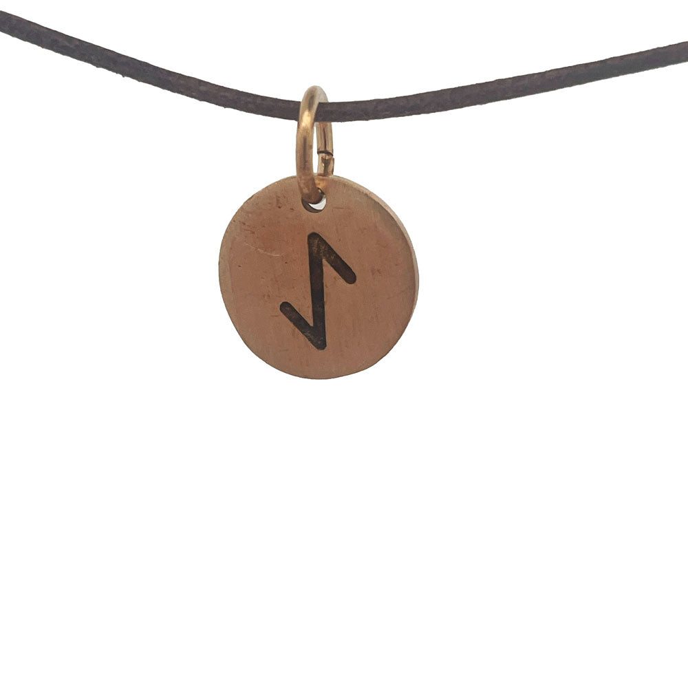 Rune tag vedhæng i bronze