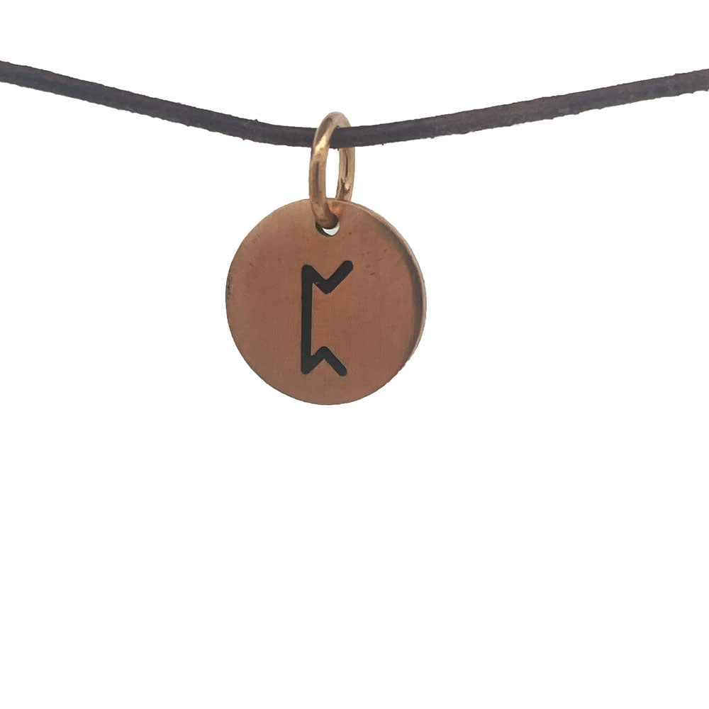 Rune tag vedhæng i bronze