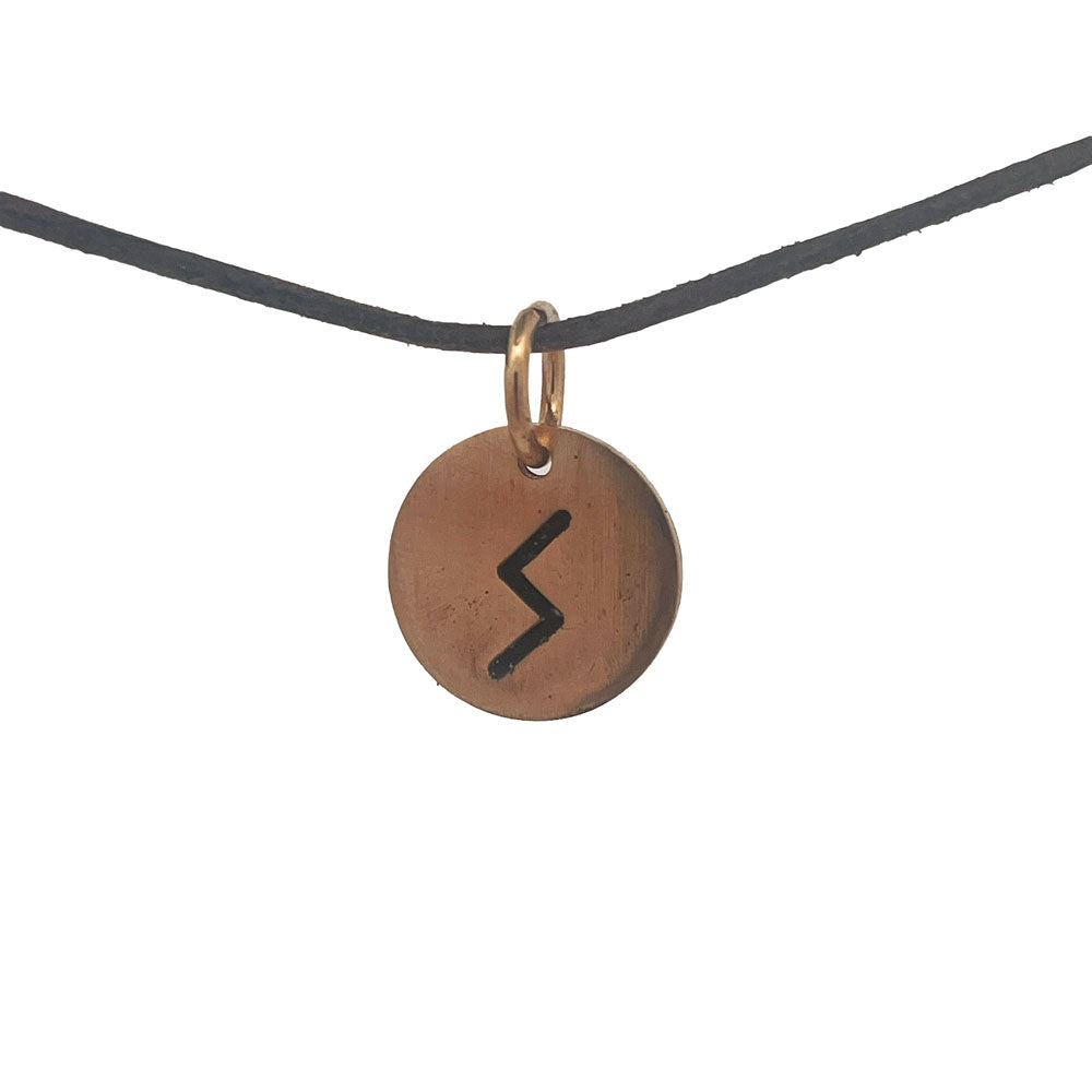Rune tag vedhæng i bronze