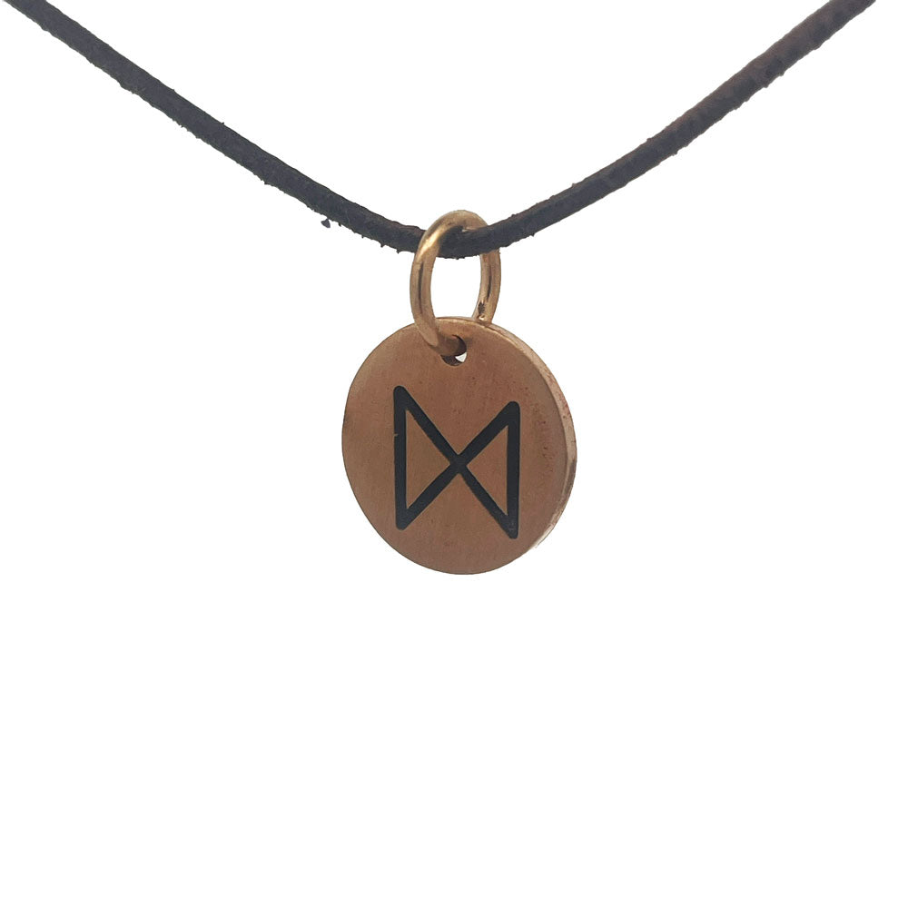 Rune tag vedhæng i bronze