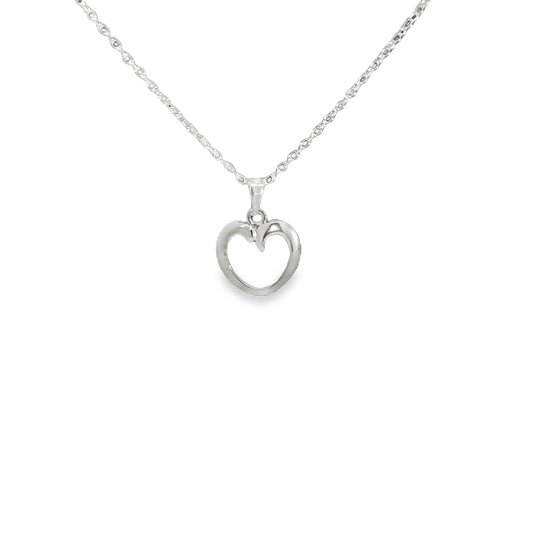 Verdens ældste hjerte amulet - Lille vedhæng sølv