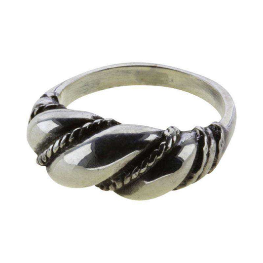 Snoet ring - sølv