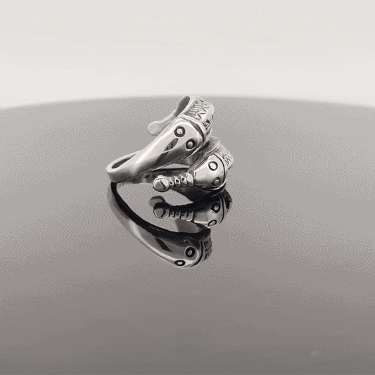 Midgårdsormen ring -sølv