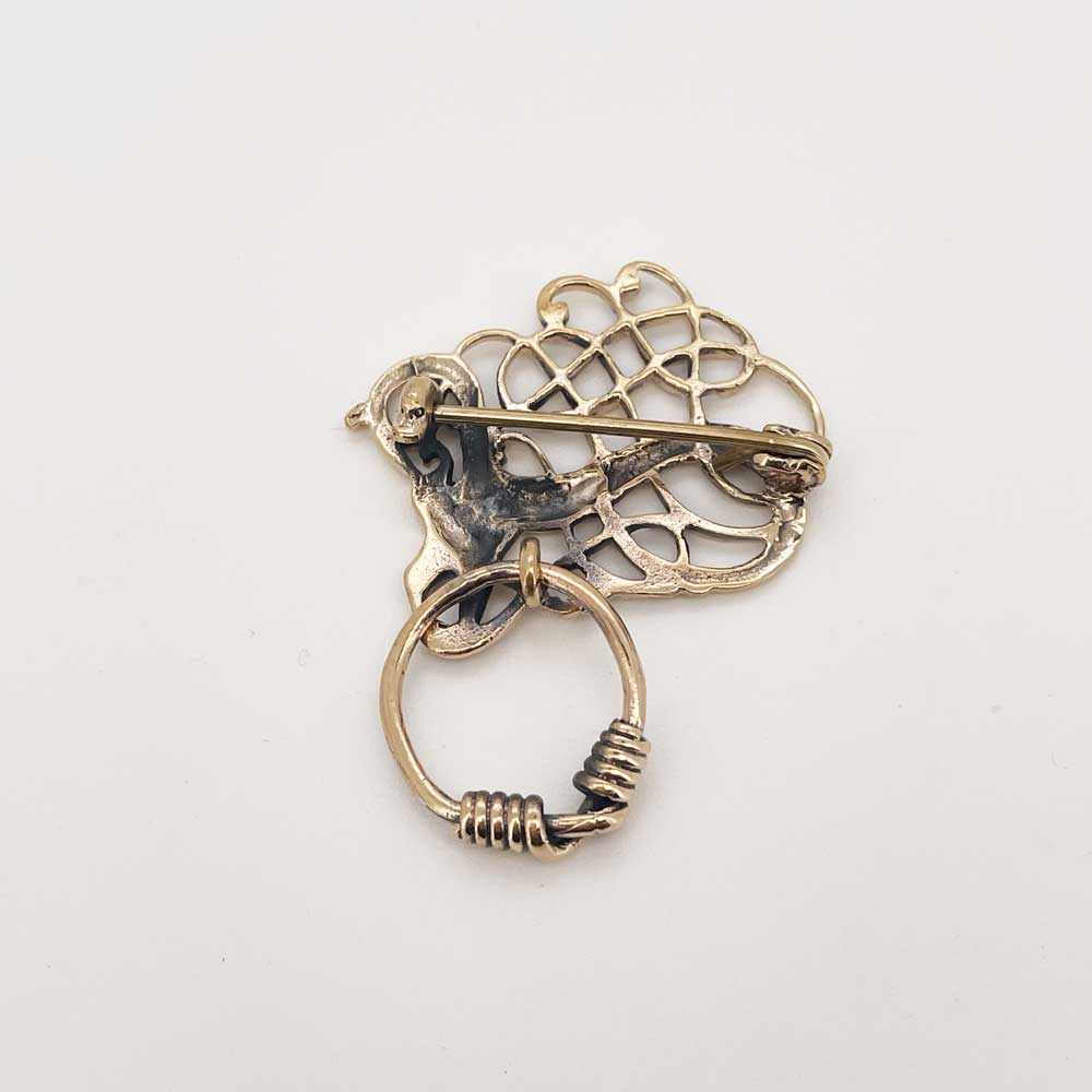 Fabeldyr broche - bronze