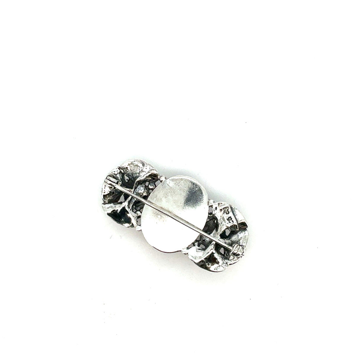 TILBUD Blomsterbroche m/rav - sølv