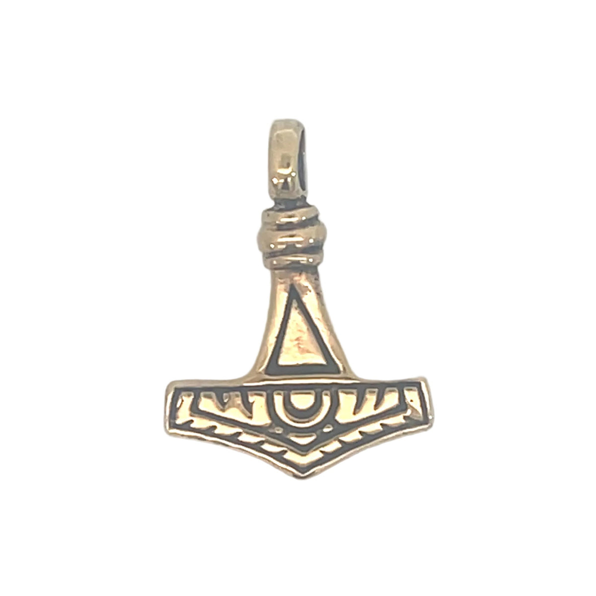 Bronze Thors hammer i to str.