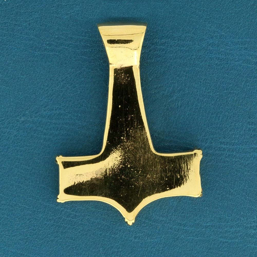 Thors hammer m/slange vedhæng i bronze