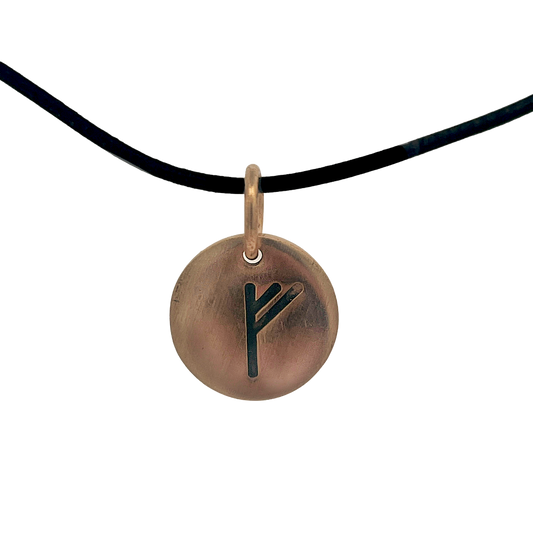 Rune tag vedhæng i bronze