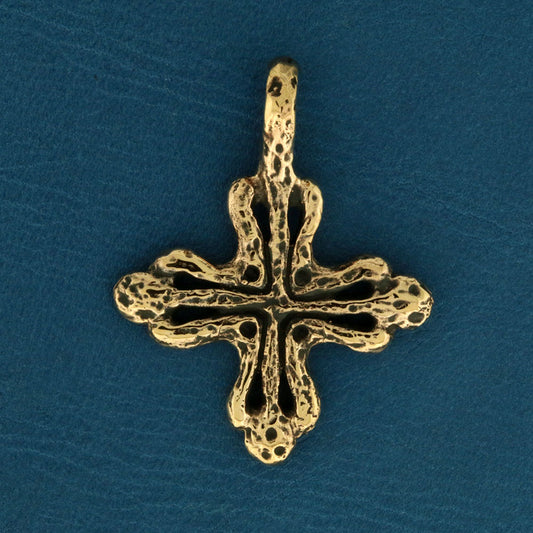 Bornholm kors vedhæng - bronze