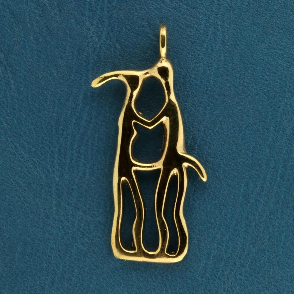 Helleristning par vedhæng - bronze
