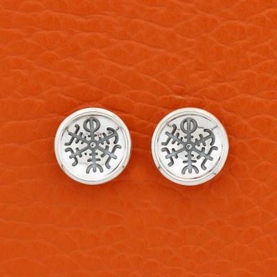 Ørestik Amulet Vejviser i sølv