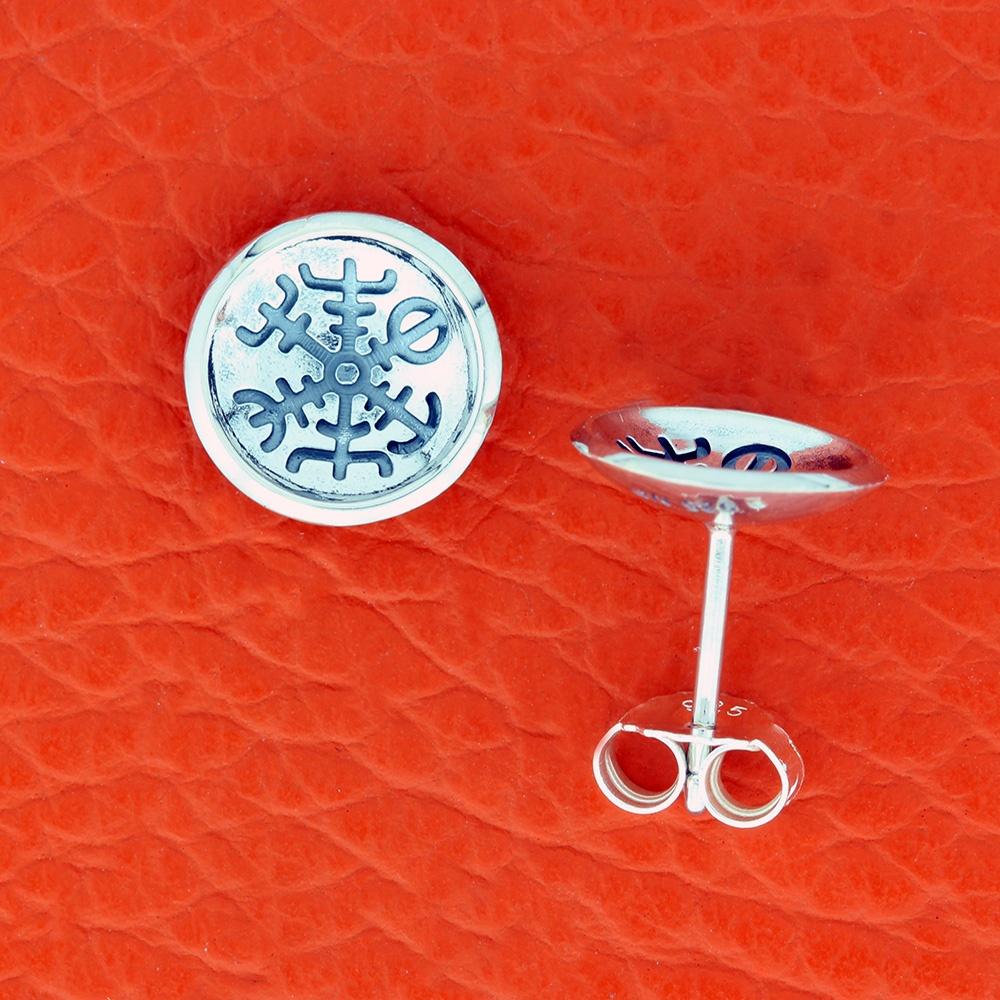 Ørestik Amulet Vejviser i sølv