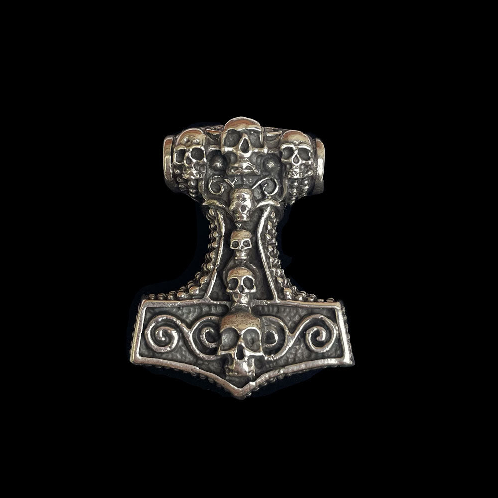 TILBUD Thors hammer m/kranier - sølv