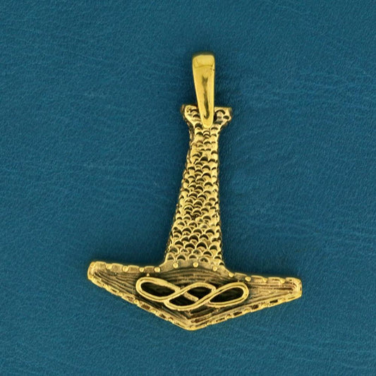 Thors Hammer / Mjølner vedhæng - bronze