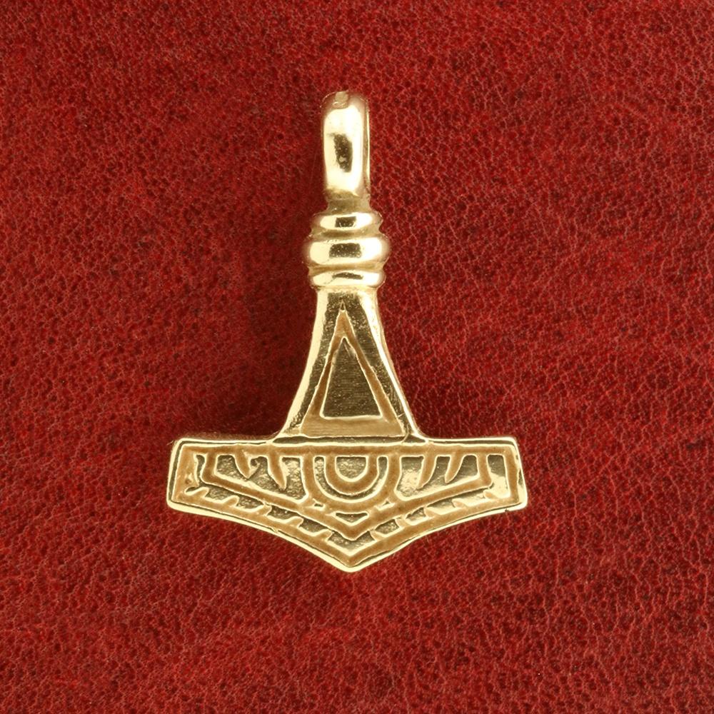 Thors hammer 14k guldvedhæng