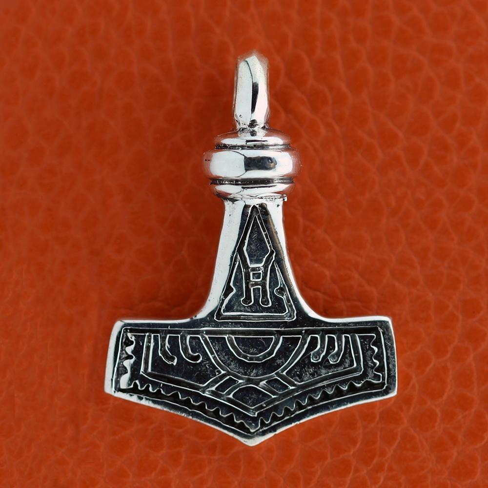 Thors Hammer Vedhæng i Sterling Sølv – Vikingesymbol i to størrelser