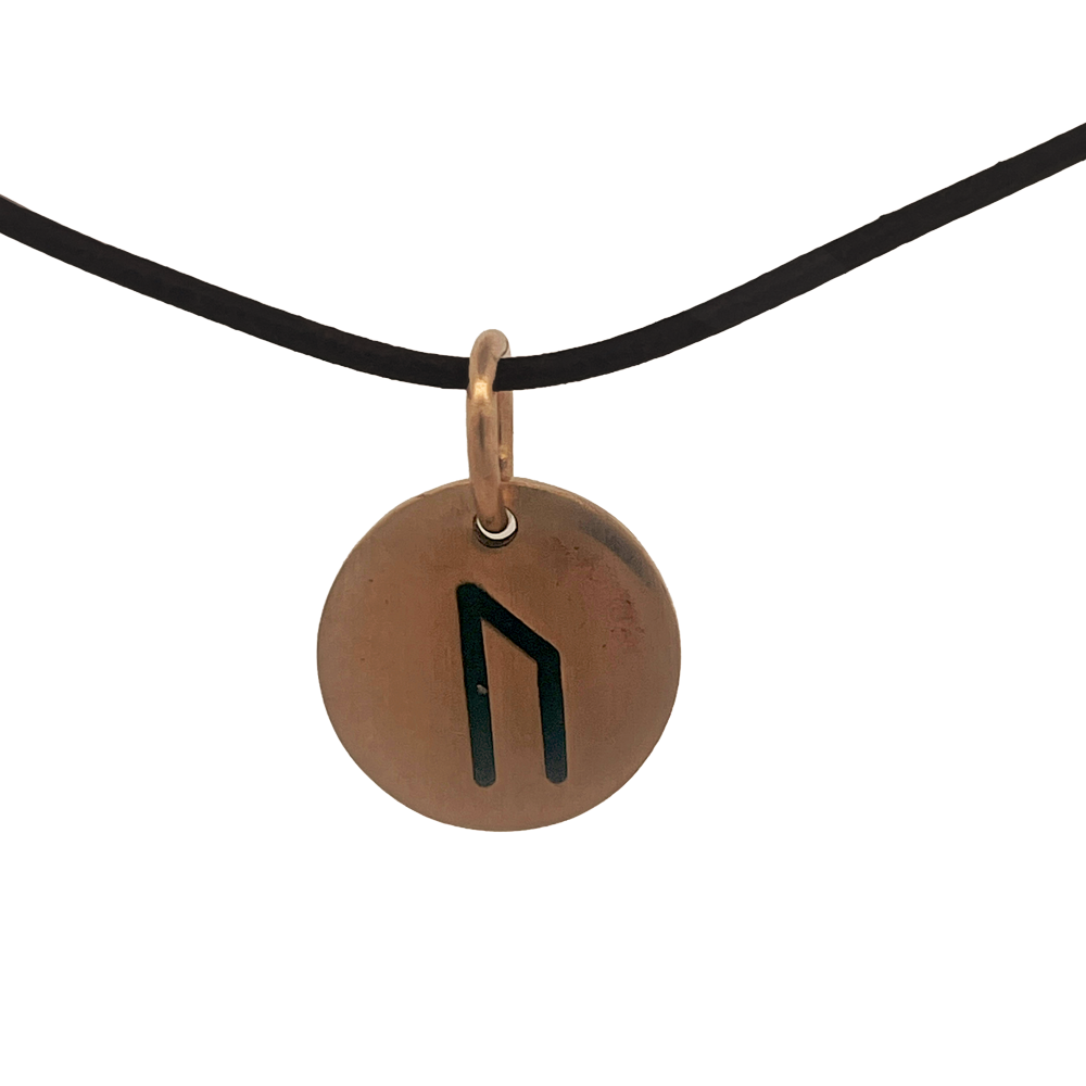 Rune tag vedhæng i bronze