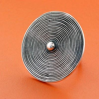 Spiralring i sølv